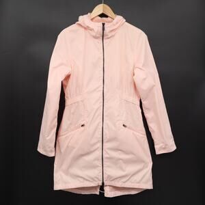 The North Face Rissy 2 Hooded Water Repellent Lightweight Raincoat Pink Sz M